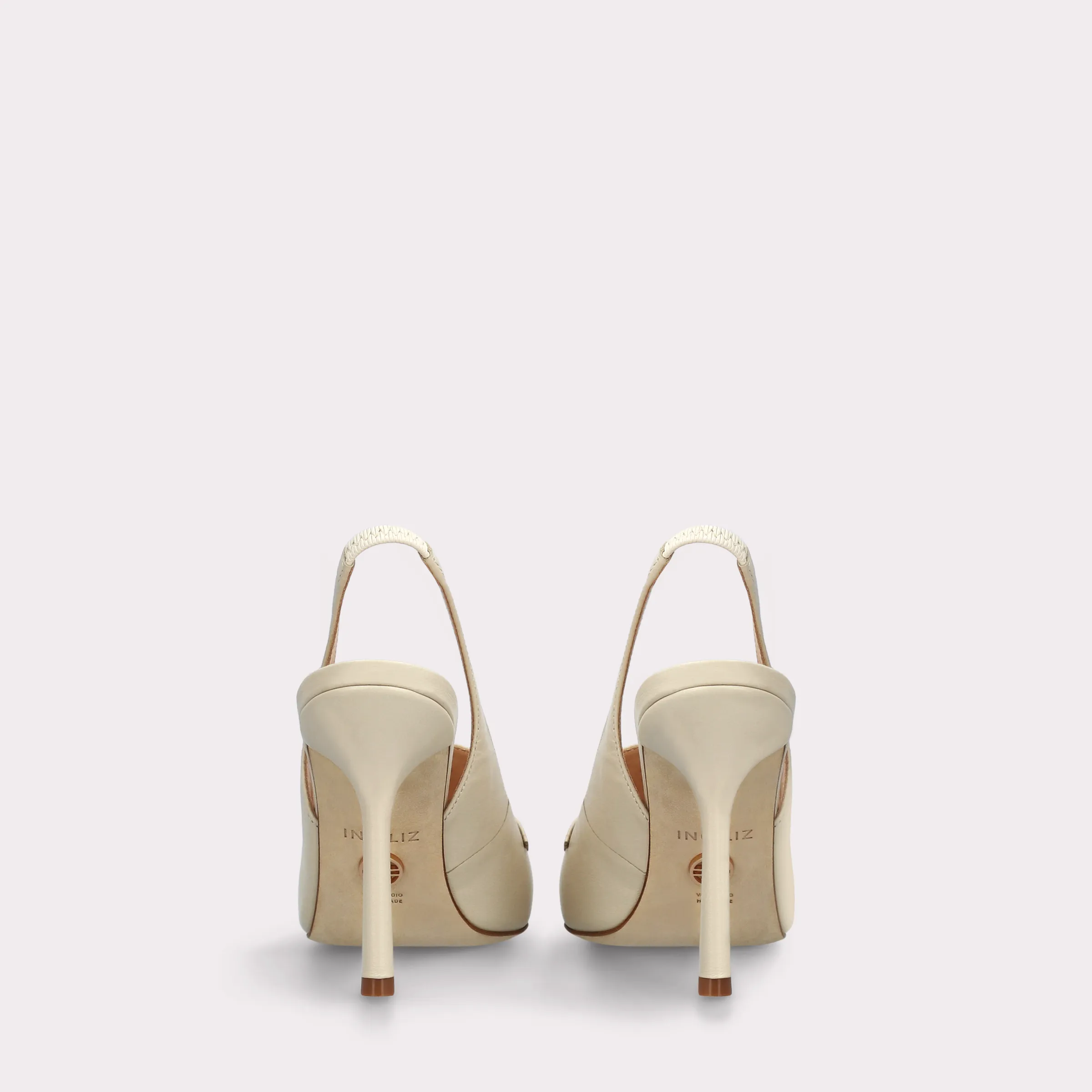 ABA 15 IVORY LEATHER SANDALS