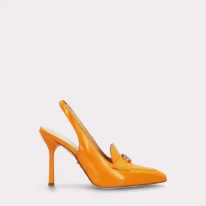 ABA 15 ORANGE LEATHER SANDALS