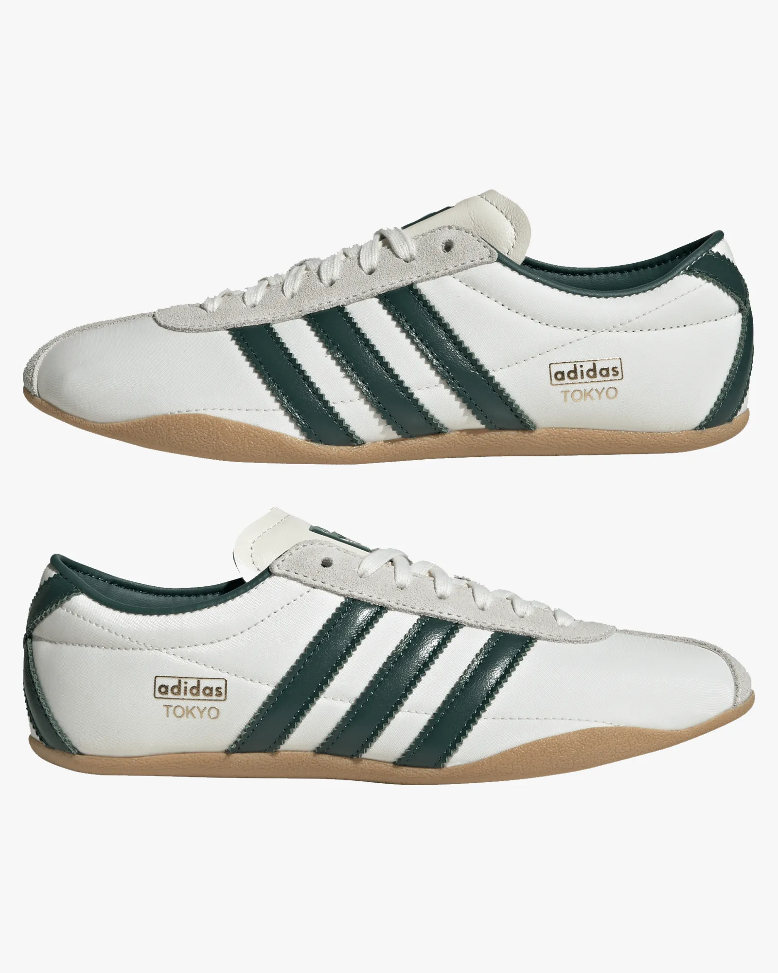 Adidas Womens Tokyo - Off White / Collegiate Green / Gold Metallic