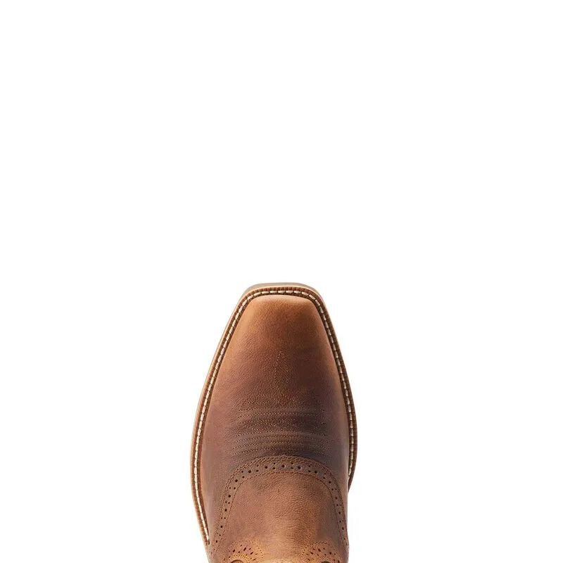 Ariat Mens Hybrid Roughstock Square Toe Western Boots - Sorrel Crunch