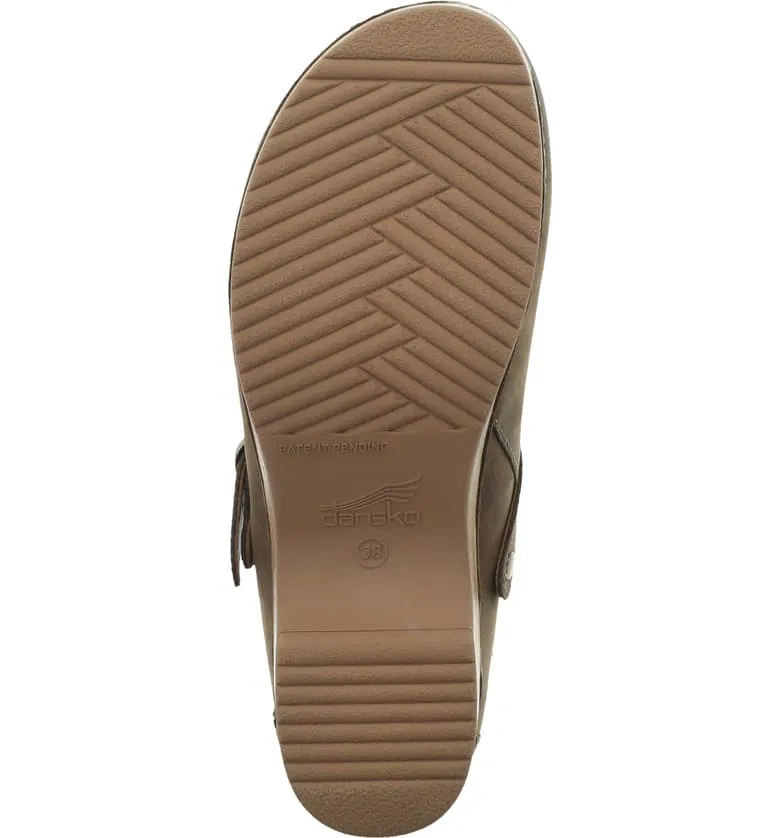 Berry Nubuck Convertible Mule in Mushroom