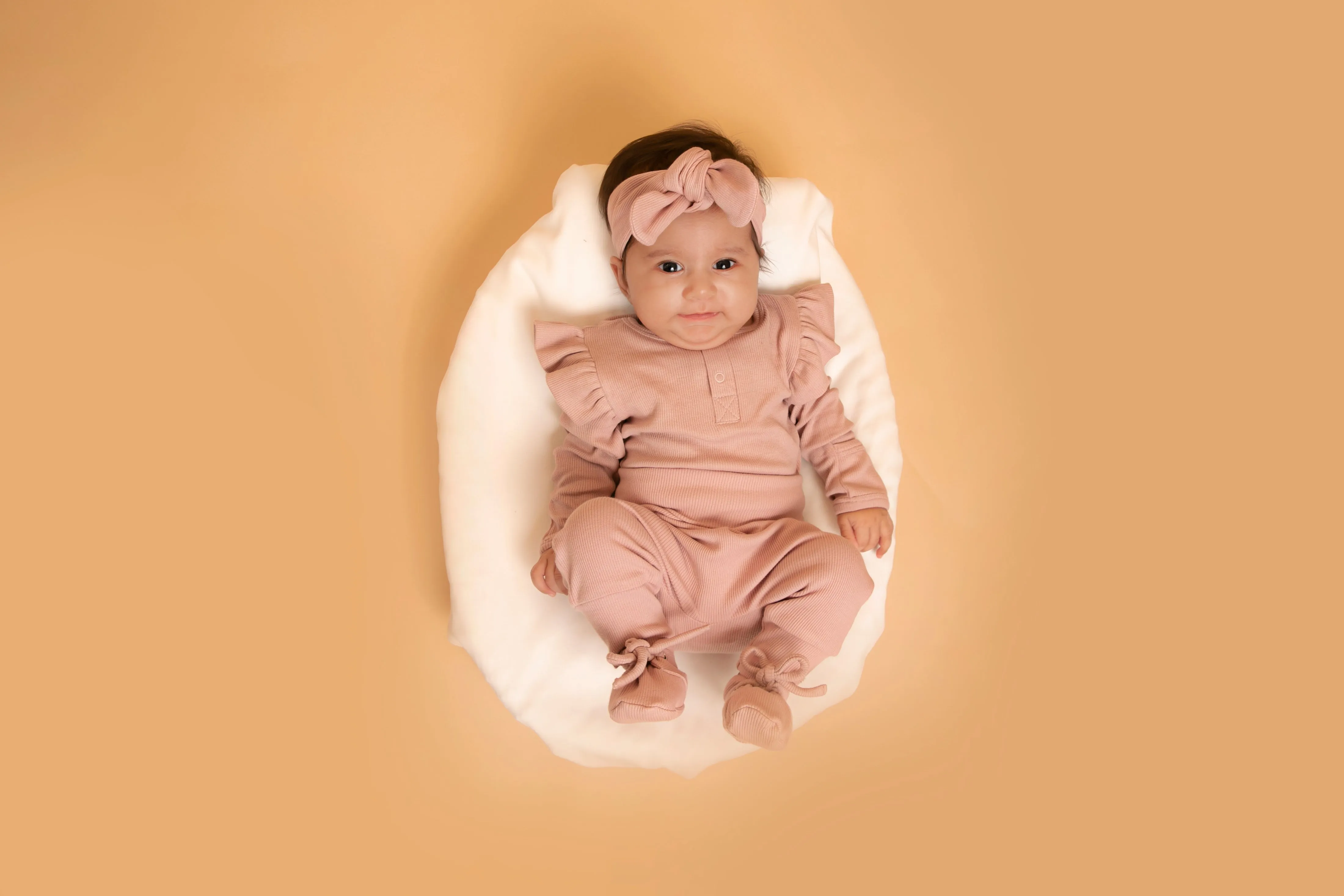 Blush Pink Organic Baby Booties
