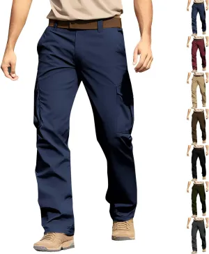 Cargo Work Pants for Men Construction Carpenter Flex Camo Pants with Pockets Lightweight Causal Comfy Chino Pants