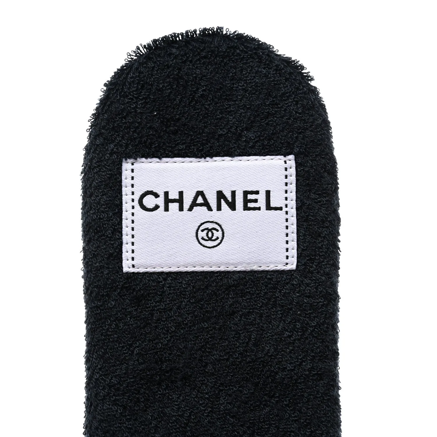 CHANEL CC SHEARLING SLIDE FLAT MULES