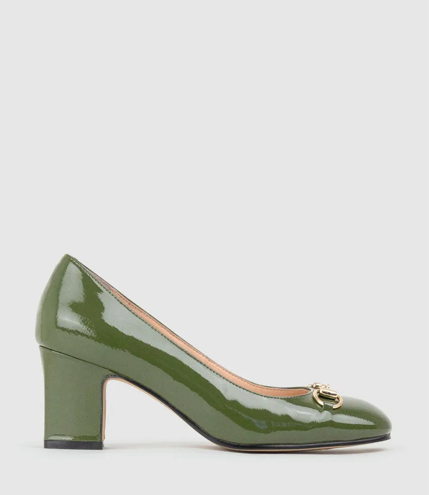 CHANELLE65 Pump with Trim in Grass Patent