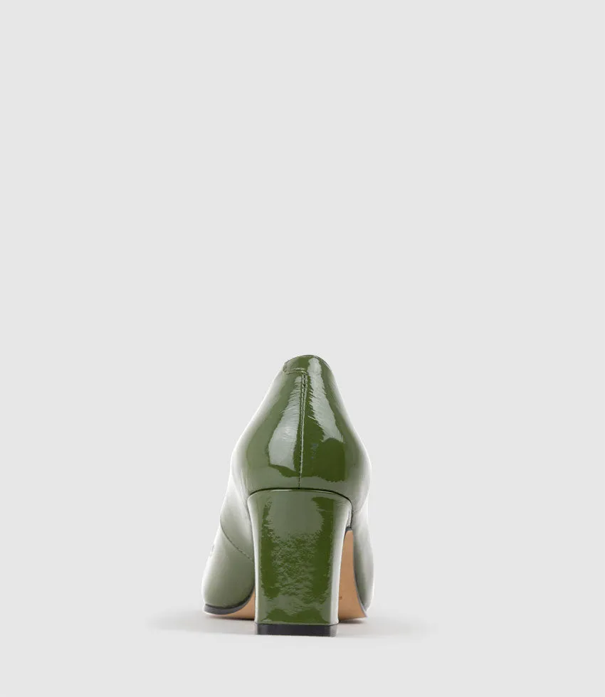 CHANELLE65 Pump with Trim in Grass Patent