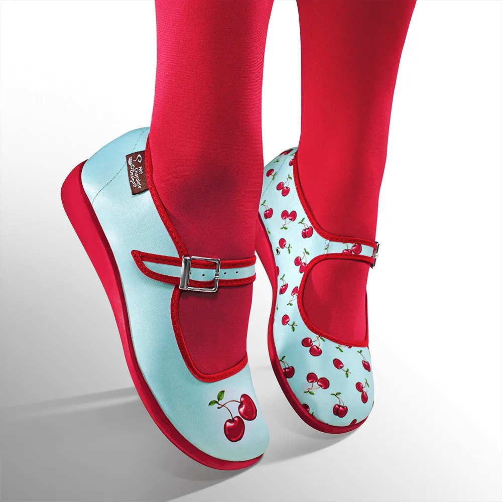 Chocolaticas® Cherry Women's Mary Jane Flat From Hot Chocolate Design