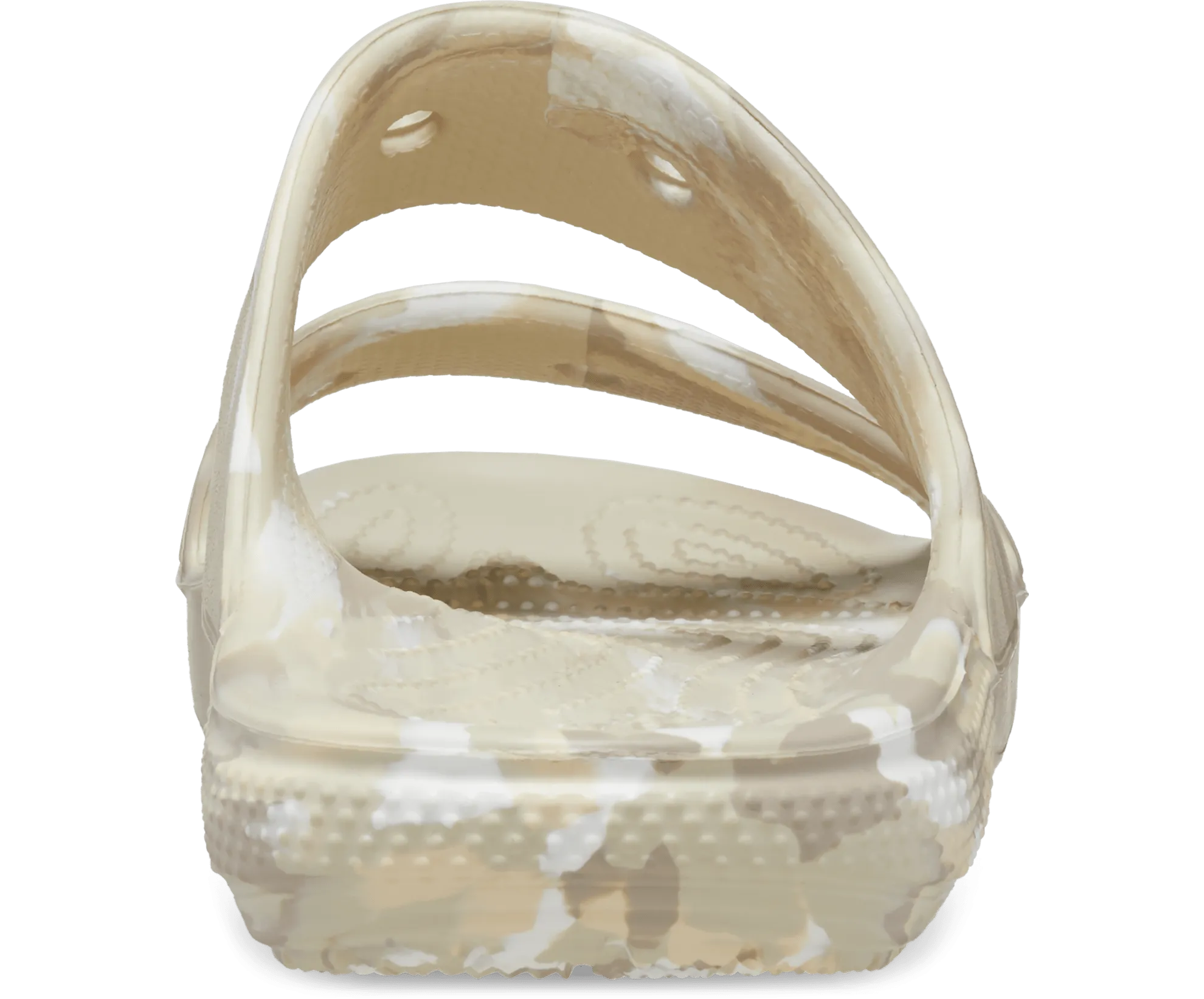 Crocs Unisex Classic Marbled Sandal - Bone