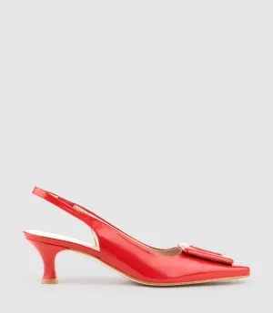 DAMINI60 Slingback Pump in Red Patent