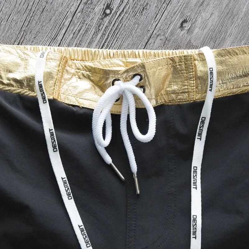 Desmiit Metallic Band Board Shorts