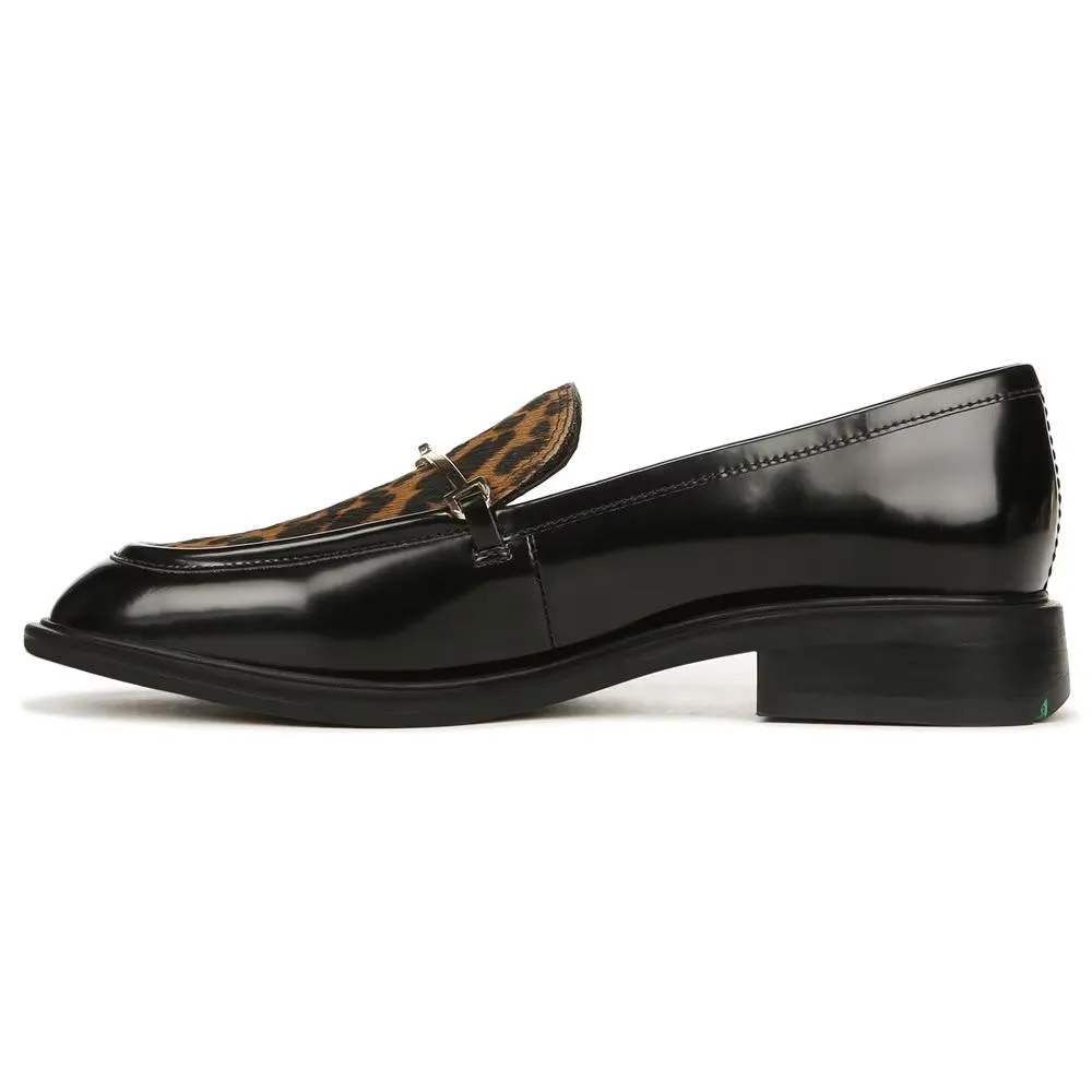 Eda3 Black Leopard Franco Sarto Loafer Flats