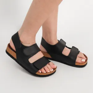 EVL Women's Closed Back Sandals - Black