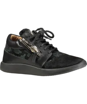 Guiseppe Zanotti Black Unisex High Top Trainer EU 36.5 UK 3.5