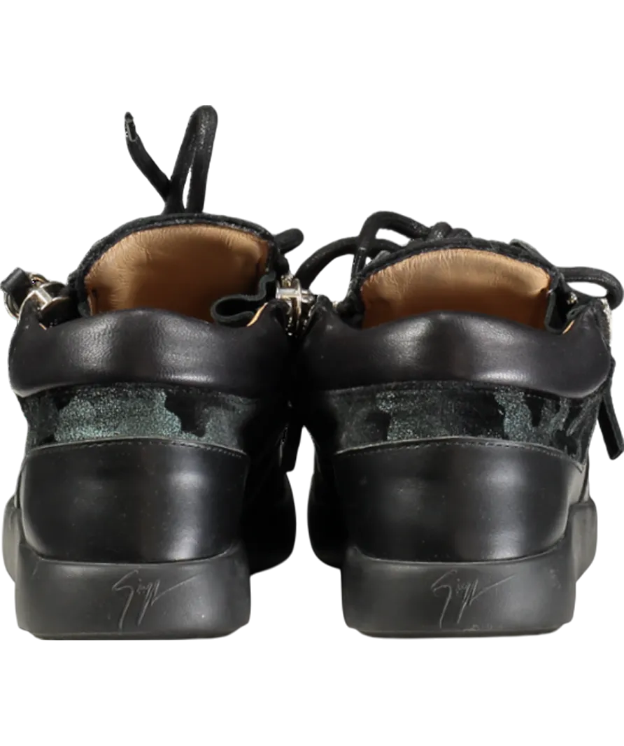 Guiseppe Zanotti Black Unisex High Top Trainer EU 36.5 UK 3.5