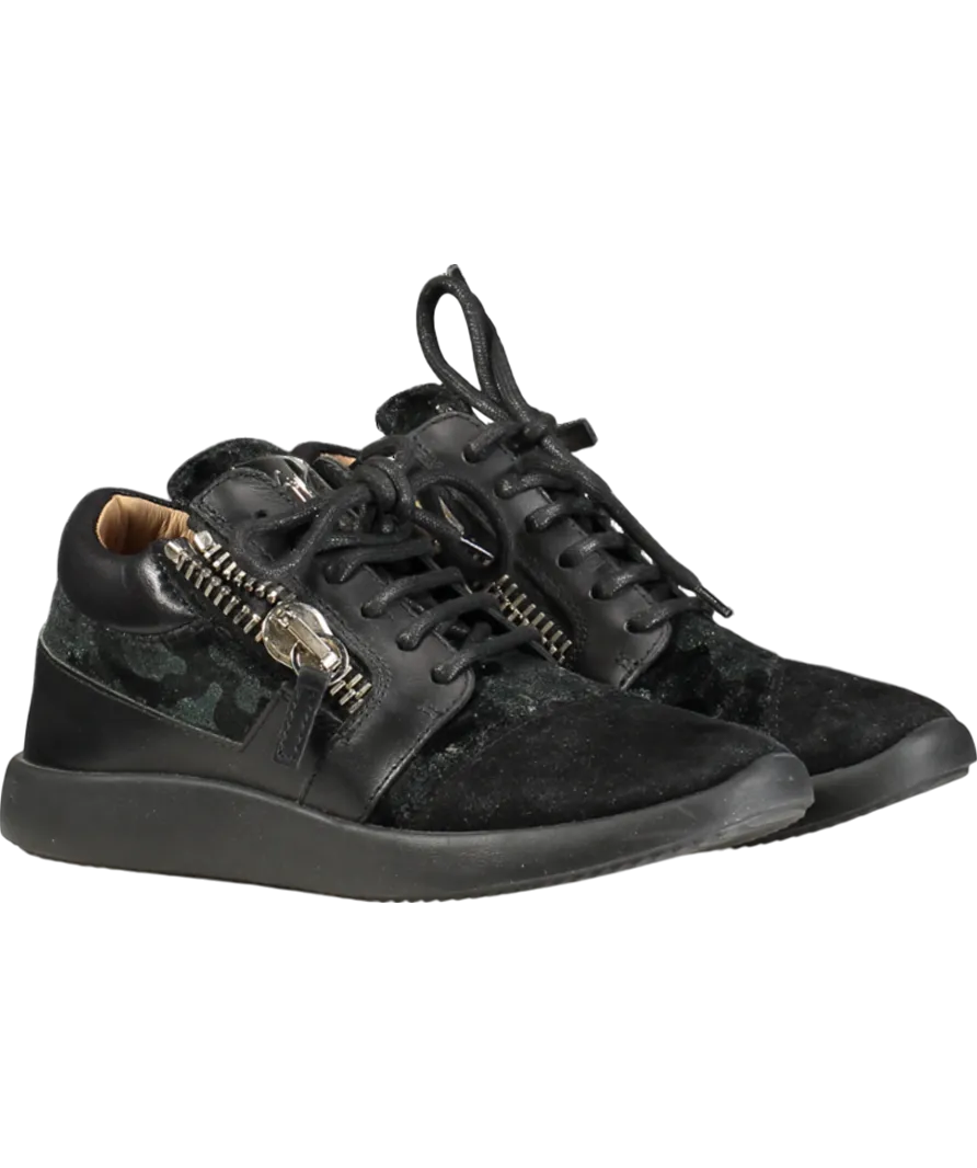 Guiseppe Zanotti Black Unisex High Top Trainer EU 36.5 UK 3.5