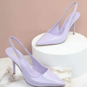 Leather Sling Back Pumps