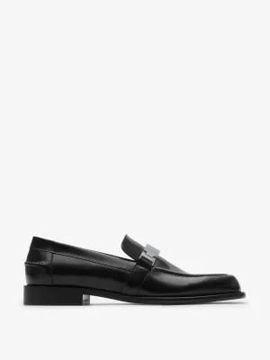 Leather tower loafers