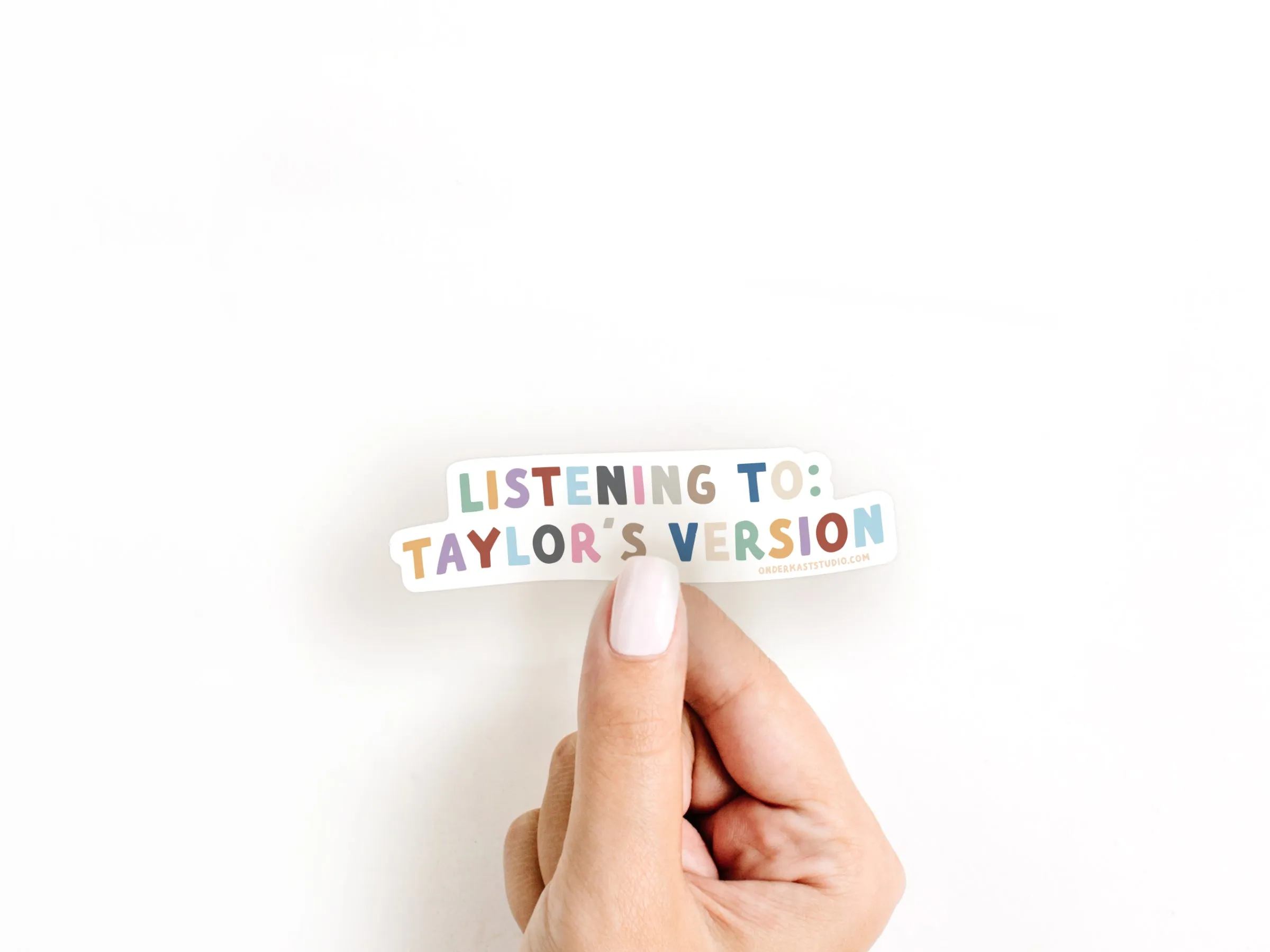 Listening To Taylors Version Sticker