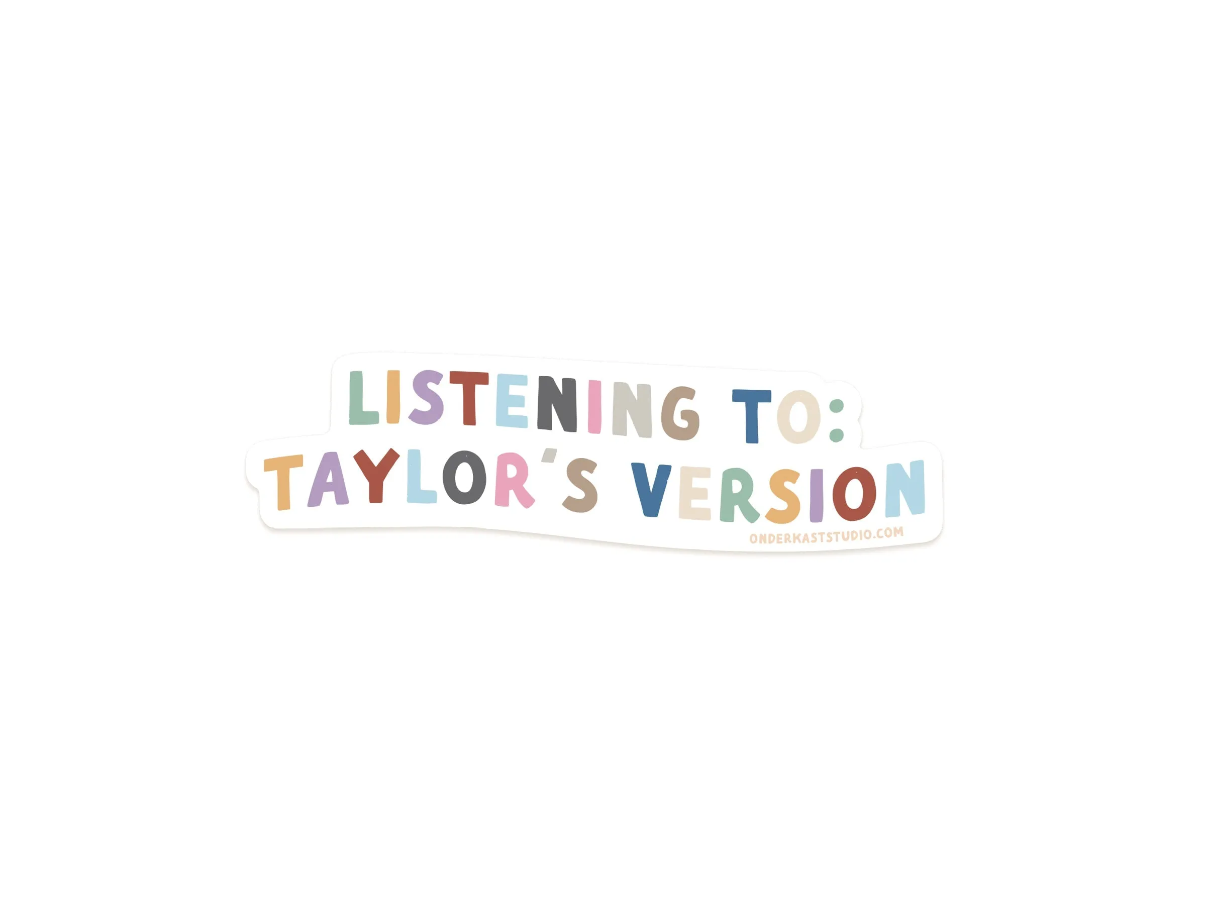 Listening To Taylors Version Sticker