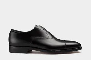 MAURO • Custom Fitted Bespoke Cap Toe Oxford Shoes • BLACK