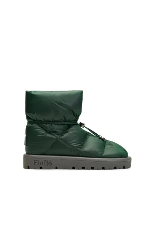 Metallic Green Pillow Boot