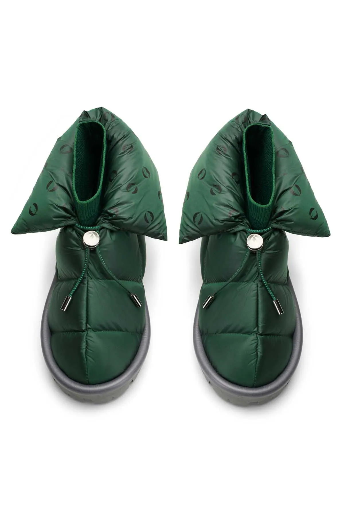 Metallic Green Pillow Boot