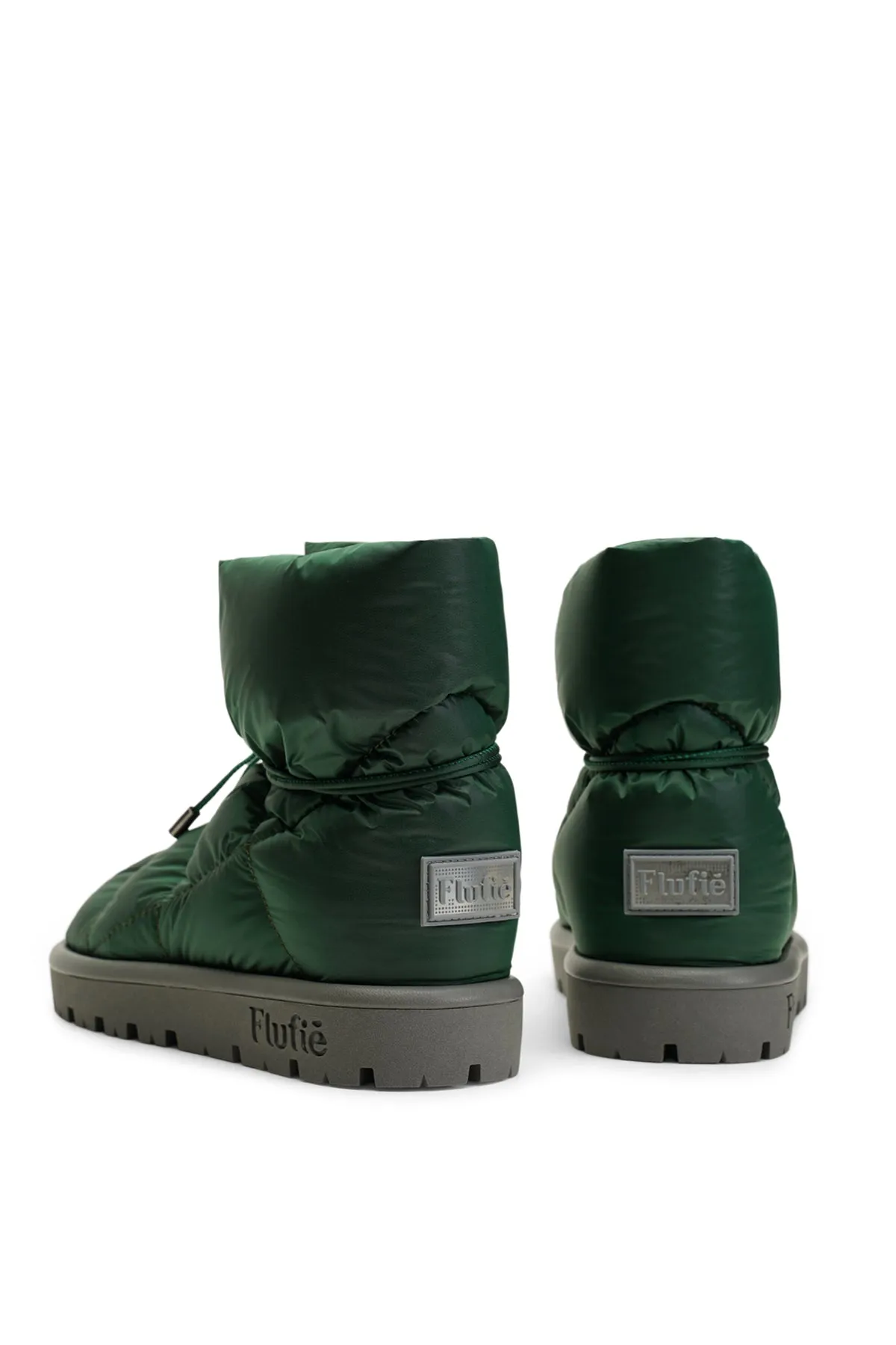 Metallic Green Pillow Boot