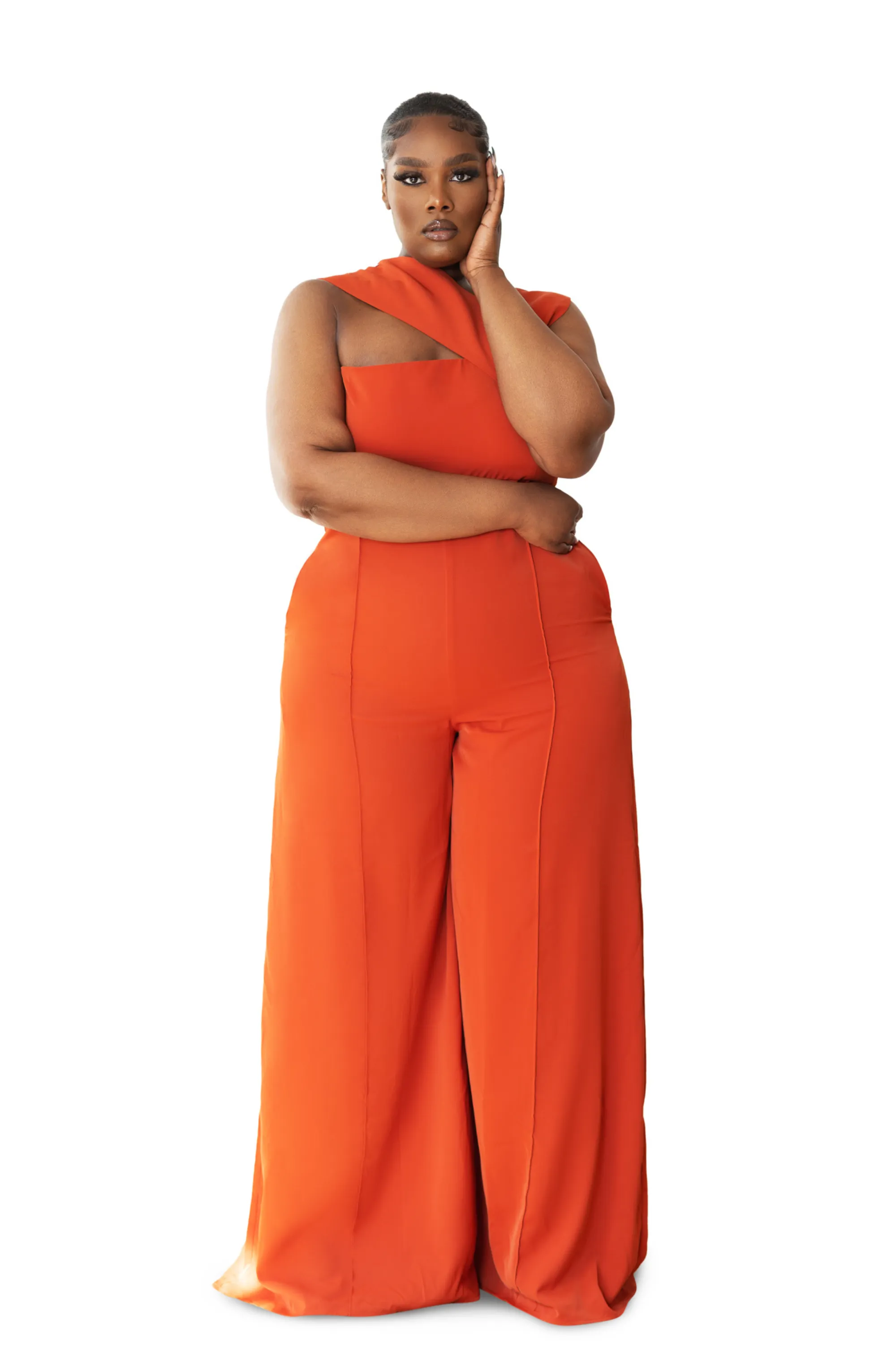 Onika Orange Jumpsuit