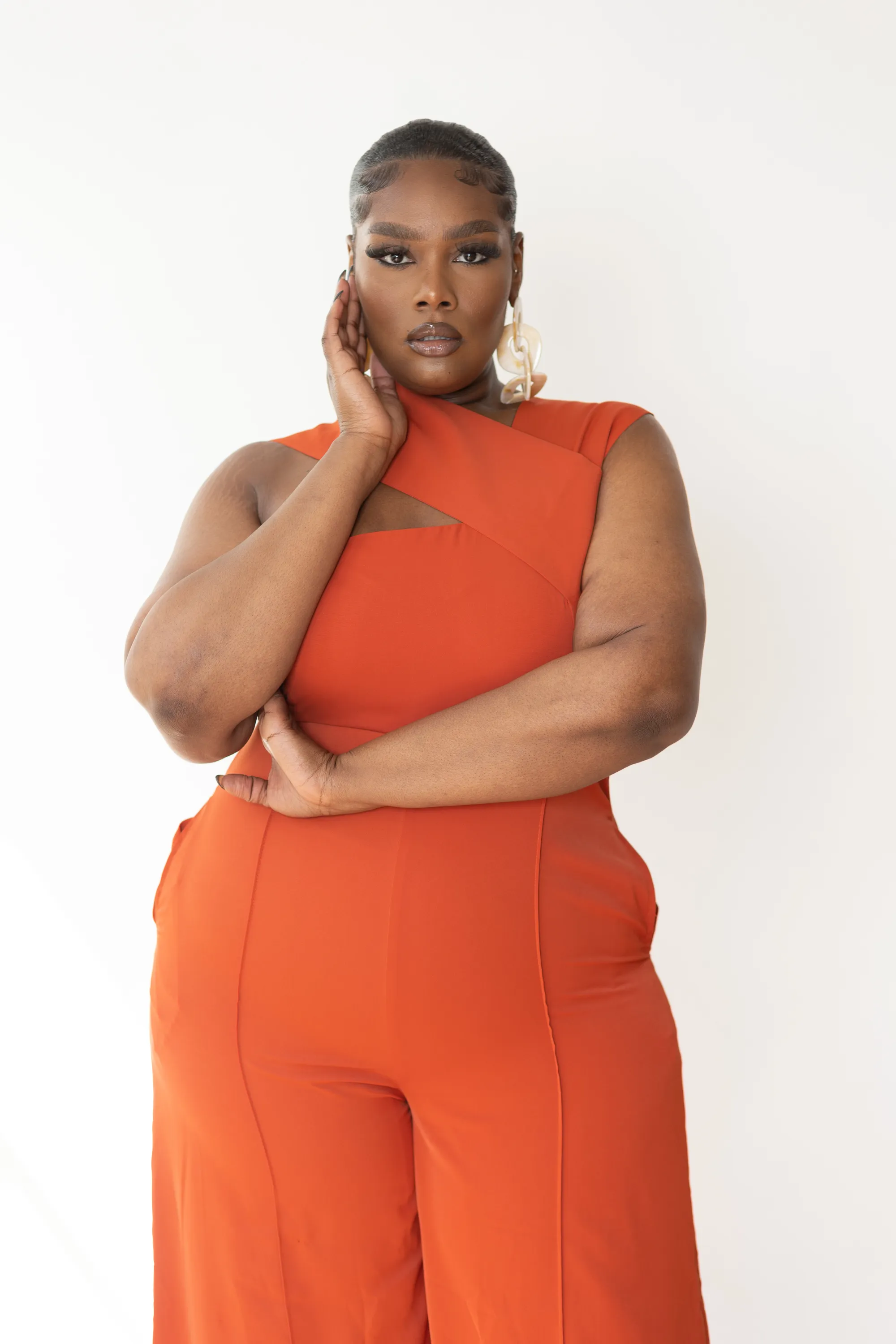 Onika Orange Jumpsuit