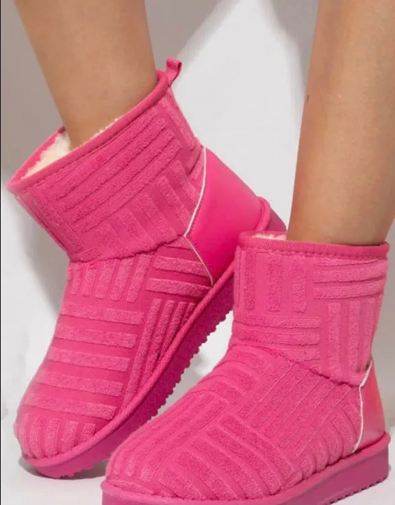 Plush thickened warm cotton shoes (HPSD248)