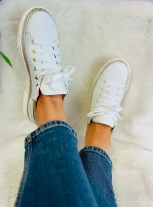 SAMPLE SALE White Trainers