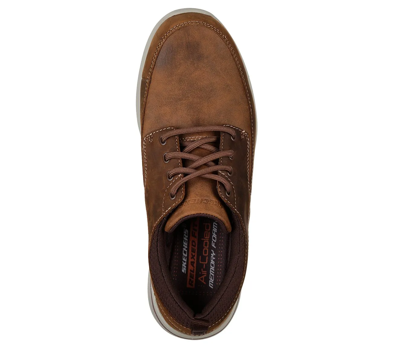 Skechers Mens Relaxed Fit Brown Trainers 65727