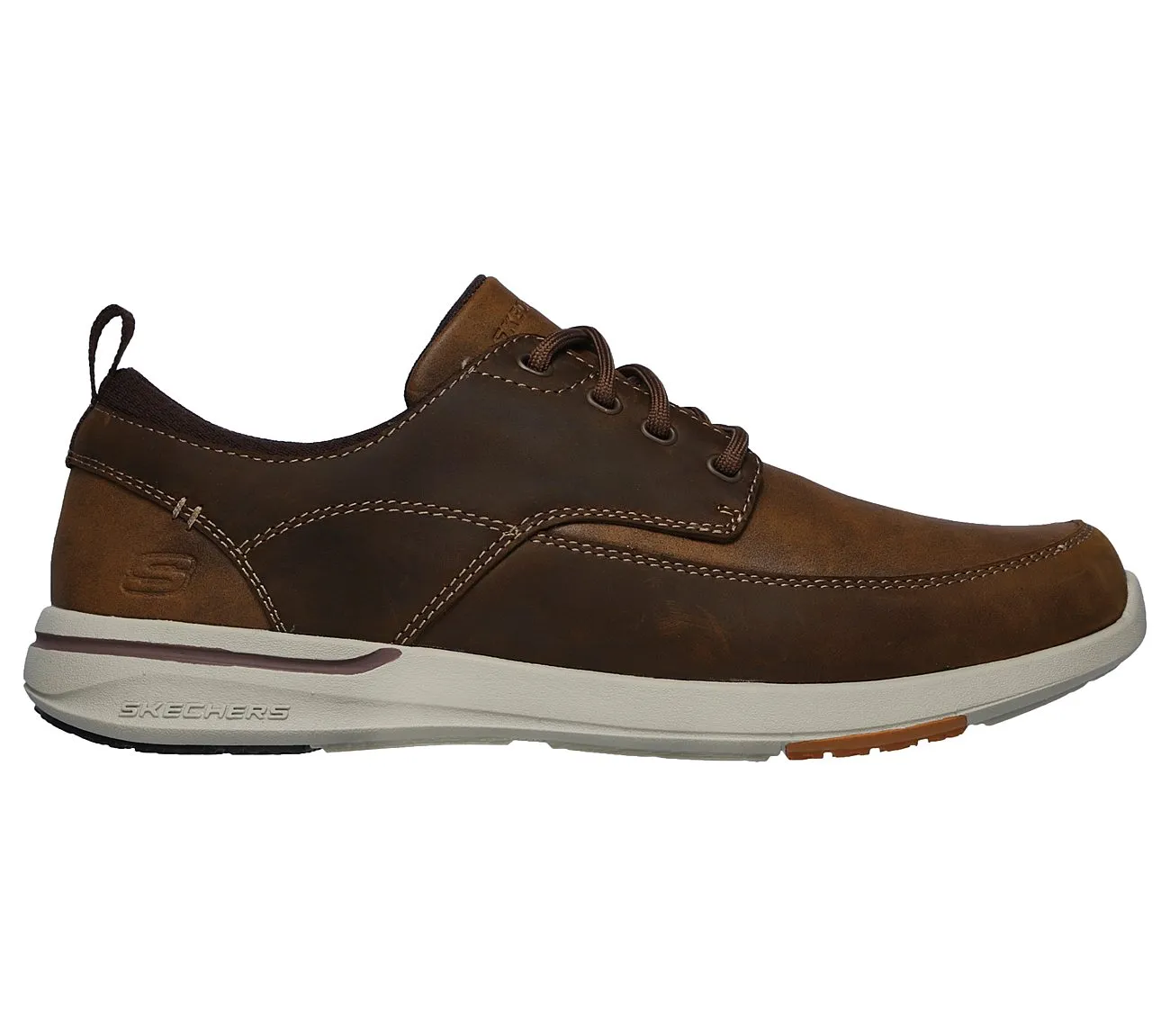 Skechers Mens Relaxed Fit Brown Trainers 65727