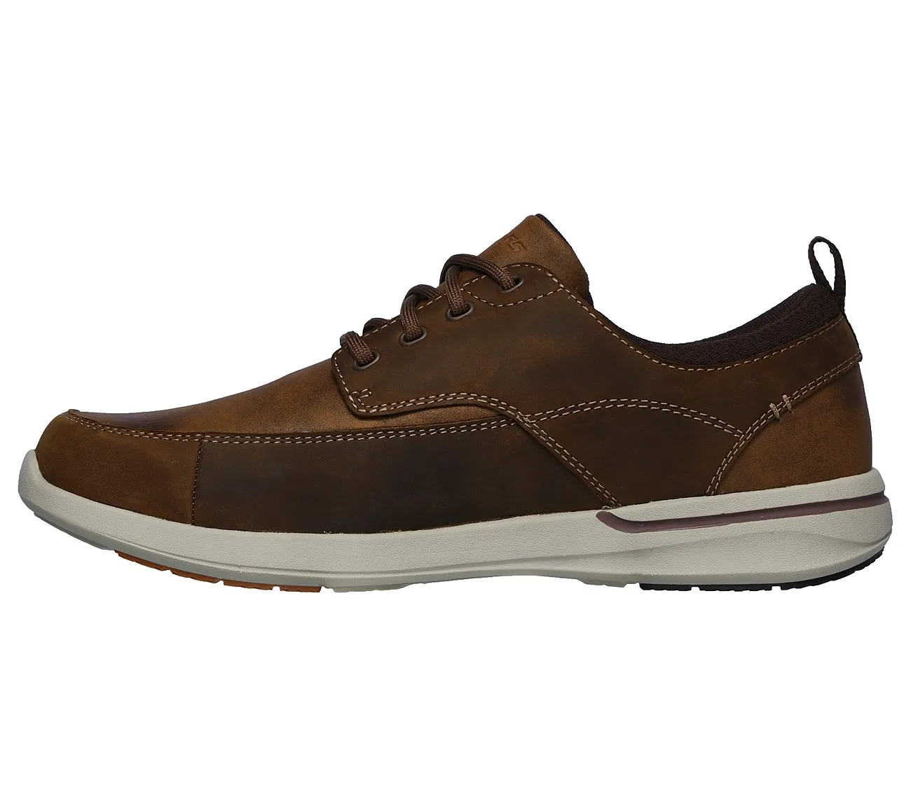 Skechers Mens Relaxed Fit Brown Trainers 65727