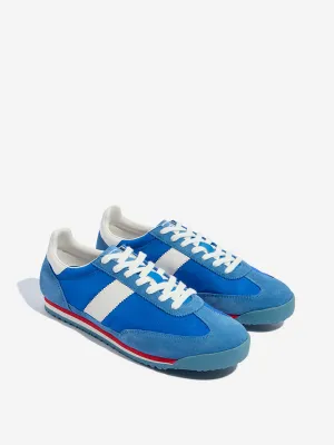SOLEPLAY Blue Textured Lace-Up Sneakers