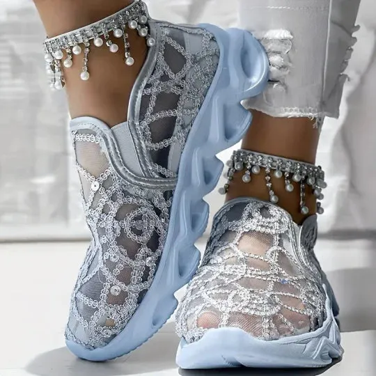 Summer Specials Summer Mesh Embroidery Loafers