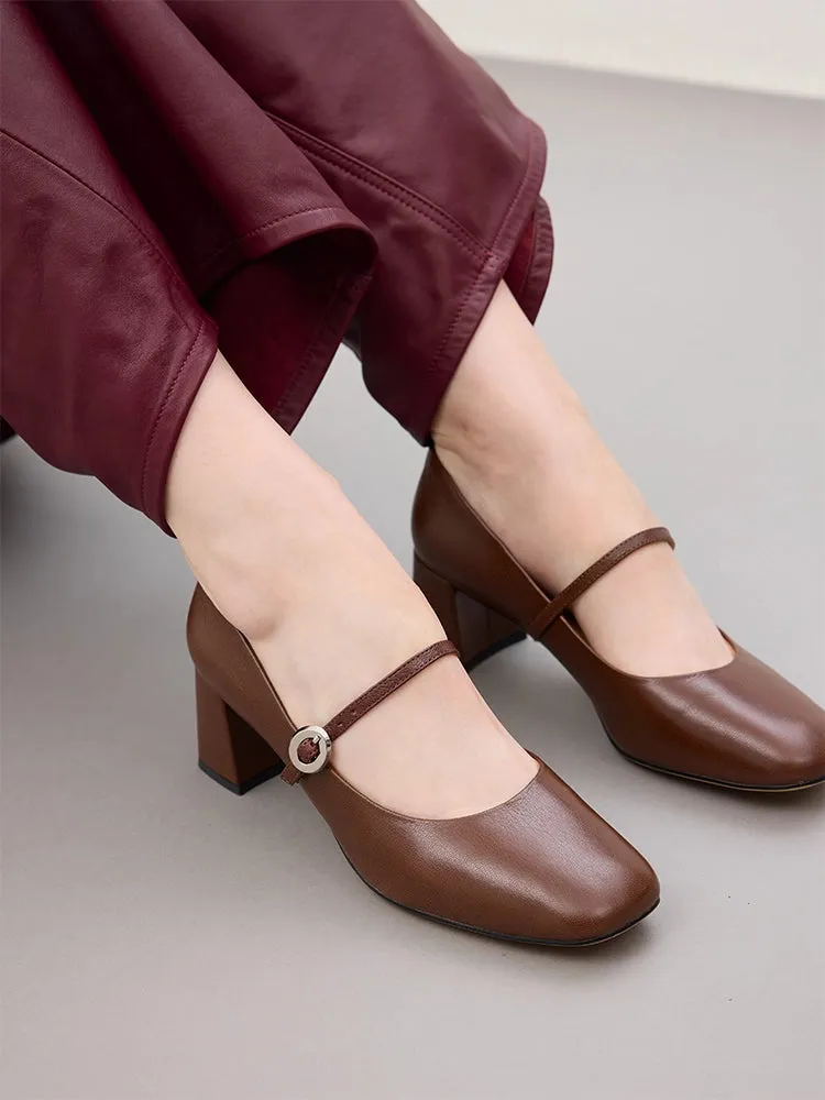 Tasha Block Heel Mary Janes