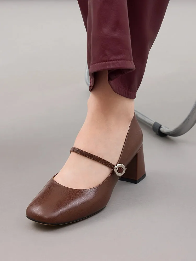 Tasha Block Heel Mary Janes