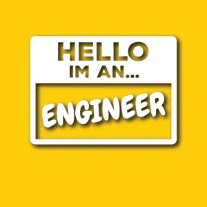 Vehicle Sticker: Engineer Hello