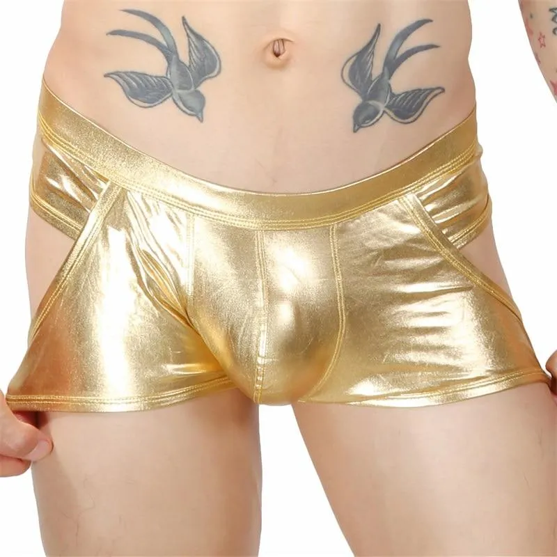 Waterfall Harness   Metallic Jock Briefs
